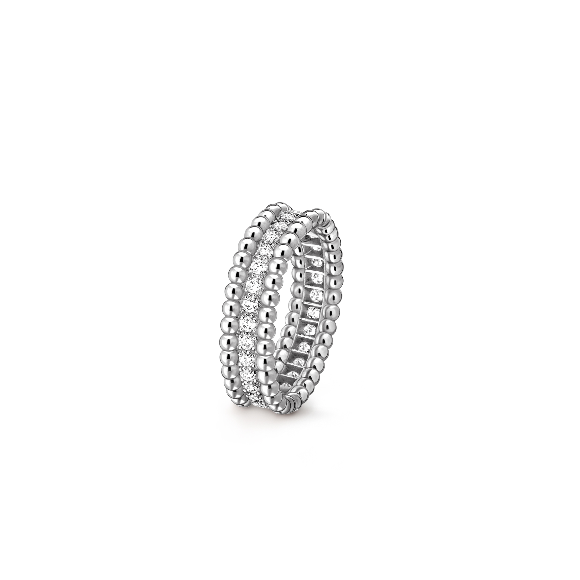 VAN CLEEF ARPELS PERLÉE DIAMONDS RING, 1 ROW VCARP4E200